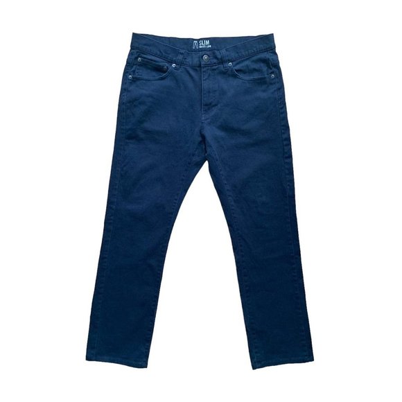 H&M Slim-Fit Cotton Pants | Size 31 | Navy - Picture 2 of 13